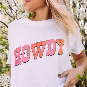 Charlie Southern HOWDY Crop T Shirt (NWT)